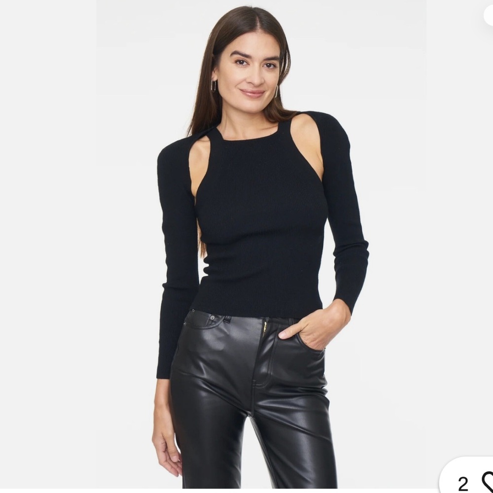 Pistola Jolene Two Piece Shrug and Top in Midnight